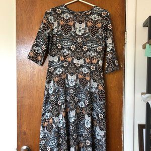 ASOS paisley 3/4 sleeve maxi dress